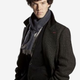 Illustration for article titled AFTER HALLOWEEN SALE 30% OFF! Sherlock Holmes Benedict Cumberbatch Wool Winter Coat Black/Grey Color!em/em